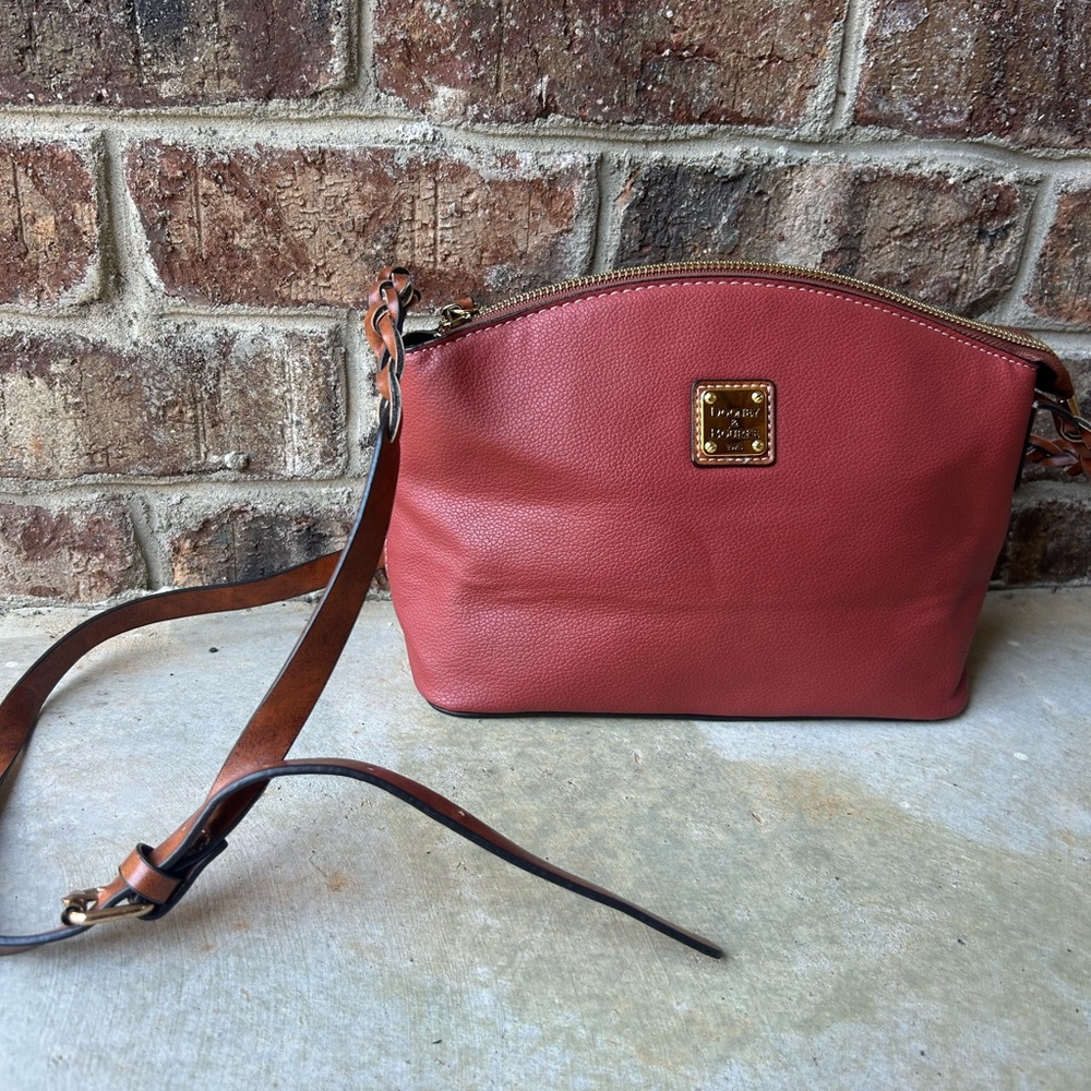 Dooney & Bourke Red Leather Crossbody Bag
